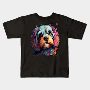 Shih Tzu Rainbow Kids T-Shirt